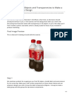 Working With 3D Objects and Transparencies To Make A Vector Cola Bottle Design