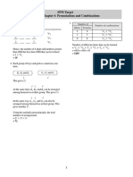 SPM Target Form 5: Chapter 6 Permutations and Combinations: Number of Number of Combinations Males Females C C C C C C