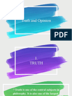 Truth vs Opinion Debate Formats