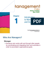 Intro To Management and Org