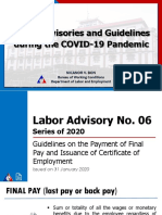 Labor Advisories During COVID-19 PDF