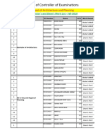 Office of Controller of Examinations: School of Architecture and Planning