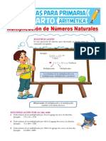 Multiplicación de Números Naturales para Cuarto de Primaria PDF