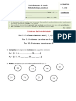 1º Teste 5º Ano V3