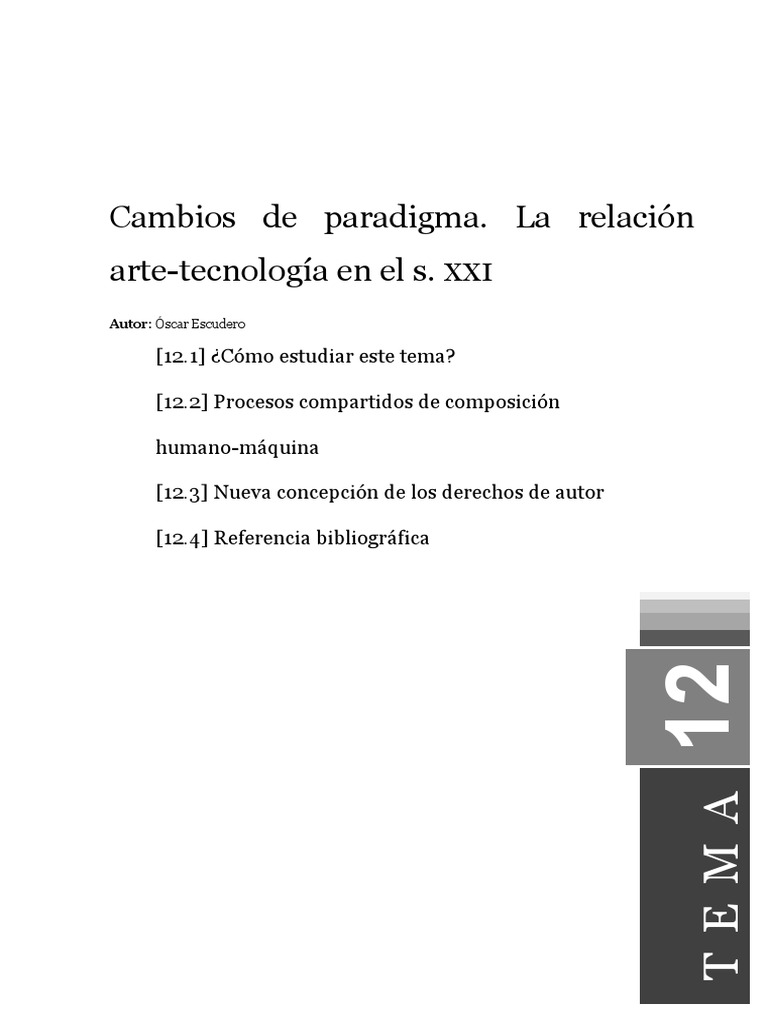 Tema 12 | PDF | Composiciones Musicales | Autor