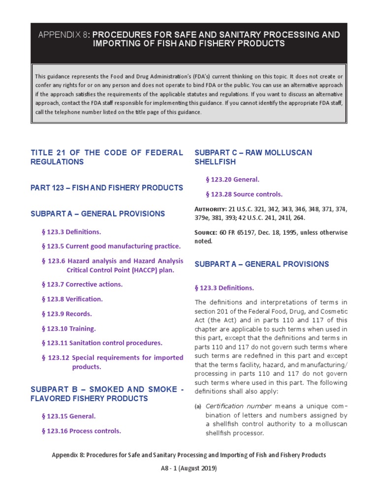 Safe Processing of Fish Products | PDF | Food Safety | Hazard Analysis ...