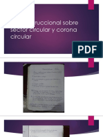 Guía Instruccional Sobre Sector Circular y Corona Circular