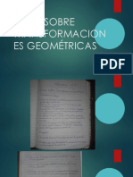 Guía Sobre Transformaciones Geométricas