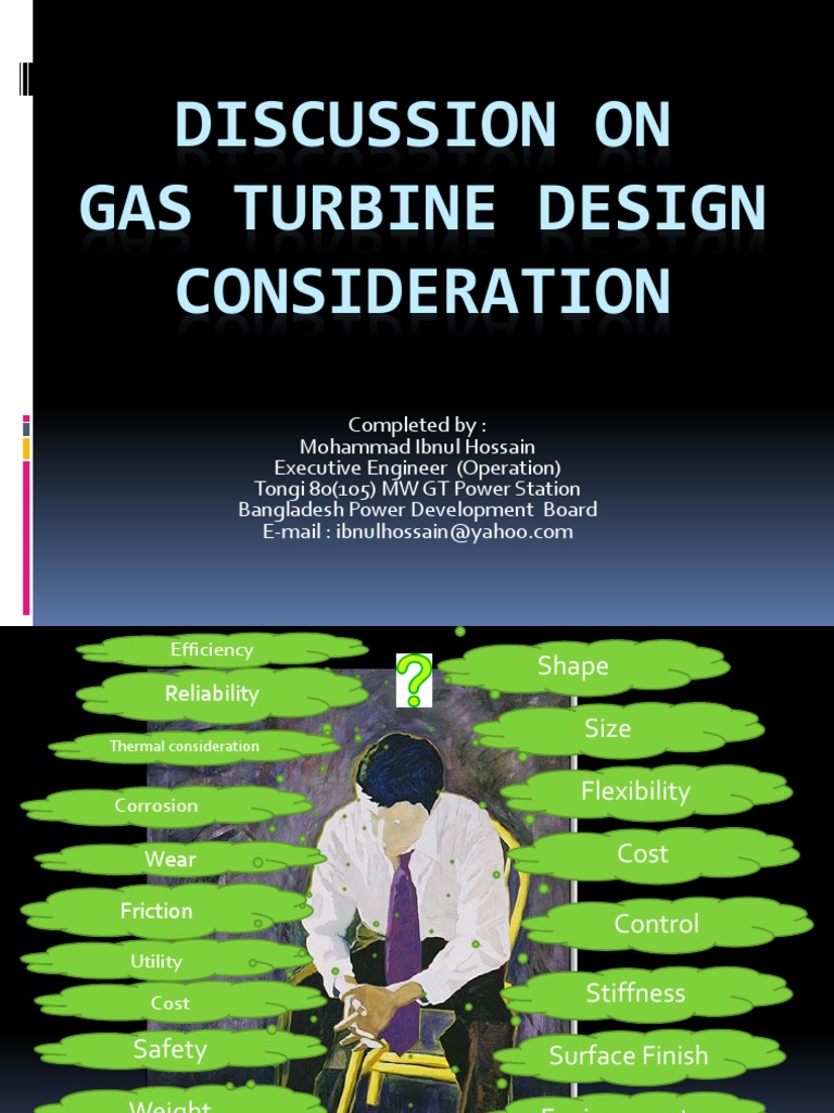 Gas Turbine Design Considerations | PDF | Turbine | Combustion