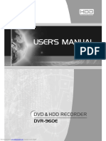 Ellion dvr960 e DVD RECORDER USER MANUAL