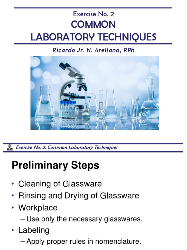 Common Laboratory Techniques Overview | PDF | Filtration ...