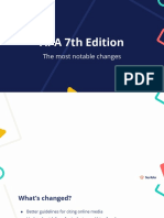 APA 7th Edition: The Most Notable Changes