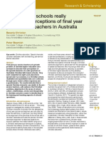Are Christian Schools Really Christian - Perceptions of Final Year
