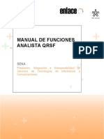 Manual de Funciones Analista QRSF 1