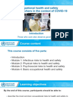 Occupational Health and Safety For Health Workers in The Context of COVID-19