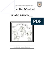 Instruccion y Rubrica para Disertacion 5to Musica de America