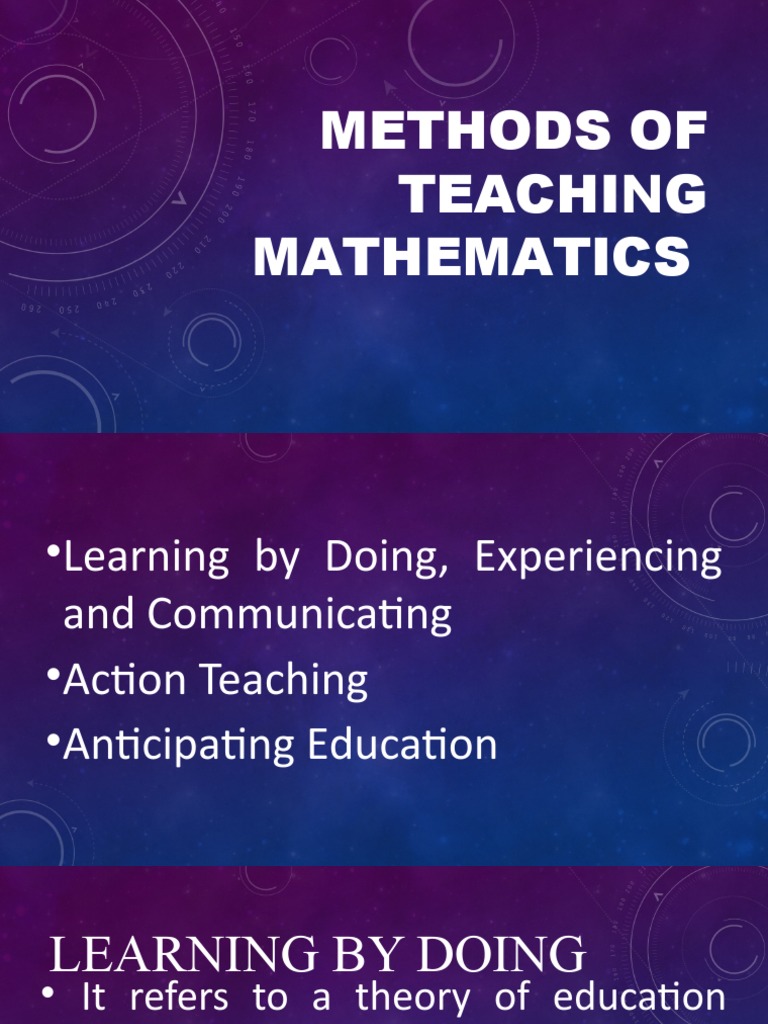 Innovative Mathematics Teaching Methods | PDF