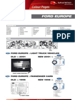 Farbcodes Von Ford