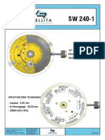 Specifications Techiques Watch Movement Sellita SW240-1