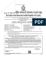 Ys%, XLD M Dka S%L Iudcjd Ckrcfha .Eiü M %H: The Gazette of The Democratic Socialist Republic of Sri Lanka