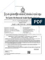 Ys%, XLD M Dka S%L Iudcjd Ckrcfha .Eiü M %H: The Gazette of The Democratic Socialist Republic of Sri Lanka