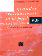 Las Grandes Realizaciones en La Psicología Experimental PDF