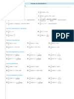 TABLA DE DERIVADAS E INTEGRALES