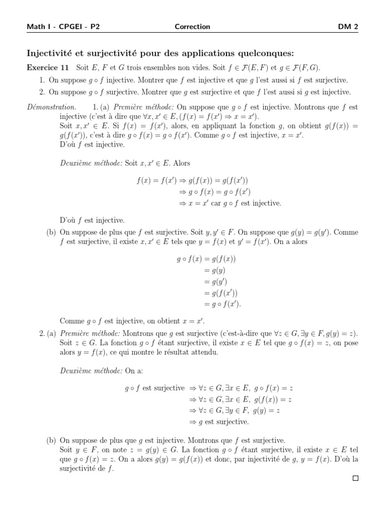 Dm2 Correction Pdf Inclusion Mathematiques Relations Mathematiques