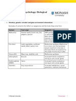 Introduction To Psychology: Biological Psychology: Genetics, Genetic Variation and Gene Environment Interactions