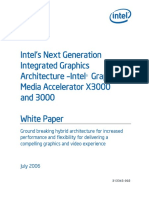 Intel's Next Generation Integrated Graphics Architecture - Intel Graphics Media Accelerator X3000 and 3000 White Paper