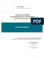 MCCC 2019 2020 - CHIMIE - Licence 2-3 Chimie