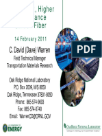 Lower Cost, Higher Performance Carbon Fiber: C. David (Dave) Warren