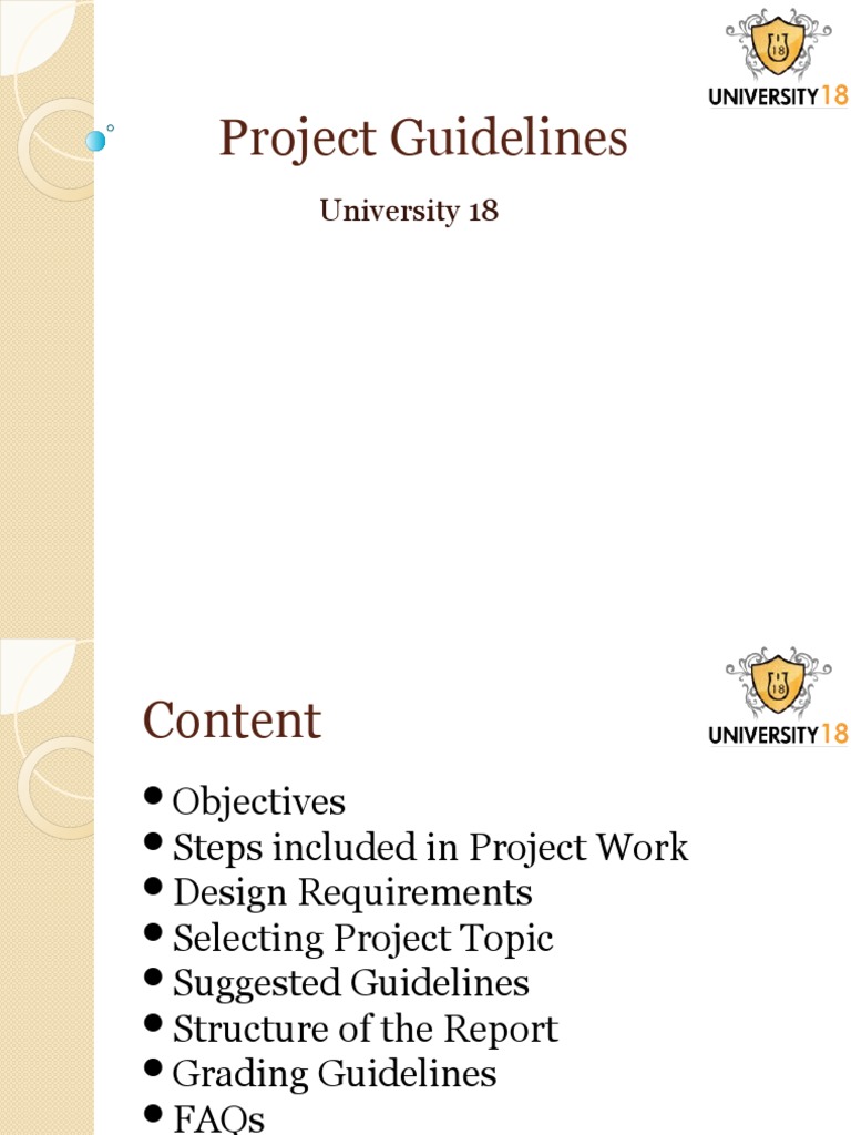 University Project Guidelines Overview | PDF | Abstract (Summary) | Thesis