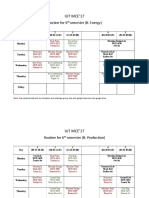 Section B Onine Class Routine