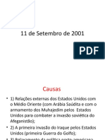 11 de Setembro - Causas e ConsequÃªncias