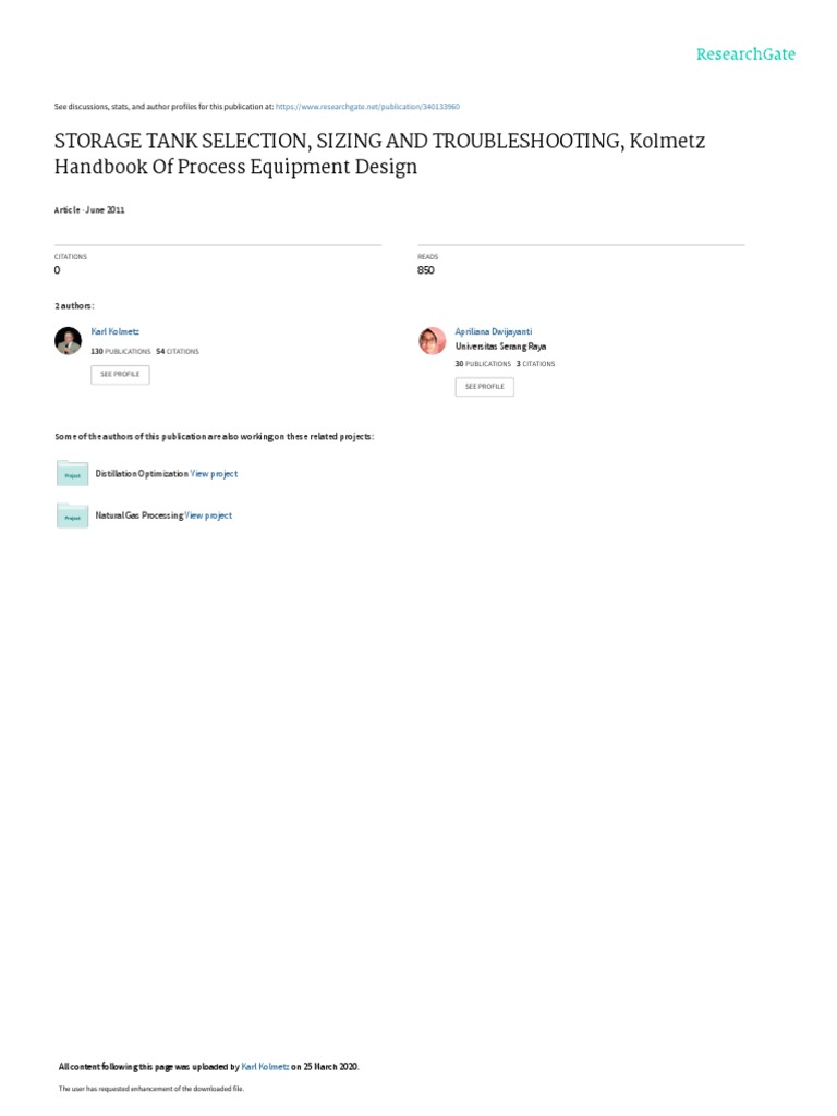 ENGINEERING DESIGN GUIDELINES Storage Tank Rev2.1web PDF | PDF ...