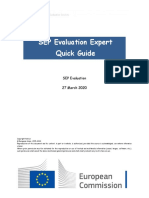 SEP Evaluation Expert Quick Guide