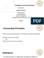 Accounting Principles Costs & Conventions: Ravikant Agarwal
