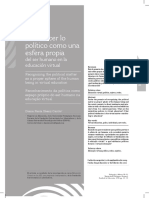 Artículo 1 - Reconocer Lo Político en Contexto Virtual PDF