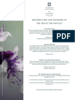 Mother'S Day Spa Packages at The Spa at The Whitley: "MOM"OSA Massage