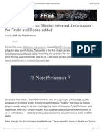 Noteperformer 3 For Sibelius Released Beta Support For Finale and Dorico Added
