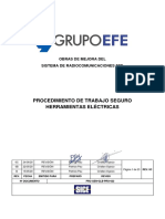 Procedimiento de Trabajo Seguro - Herramientas Eléctricas PDF