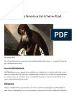 Noveno Día de La Novena A San Antonio Abad - La Luz de Maria PDF