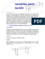 Barras paralelas para rehabilitación: tipos y usos