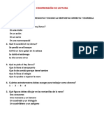 Comprensión de Lectura PDF