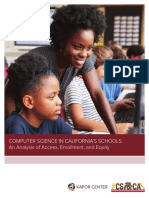 Computer Science in California'S Schools: An Analysis of Access, Enrollment, and Equity