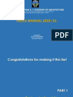 Thesis Manual 2020-21 - Part 1 PDF