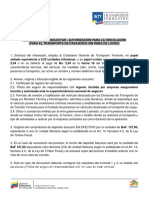 Requisitos para Solicitar para El Transporte de Pasajeros Sin Fines de Lucro 2012 PDF