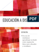 Educación a Distancia