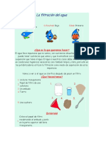 Filtración del agua: experimento sencillo